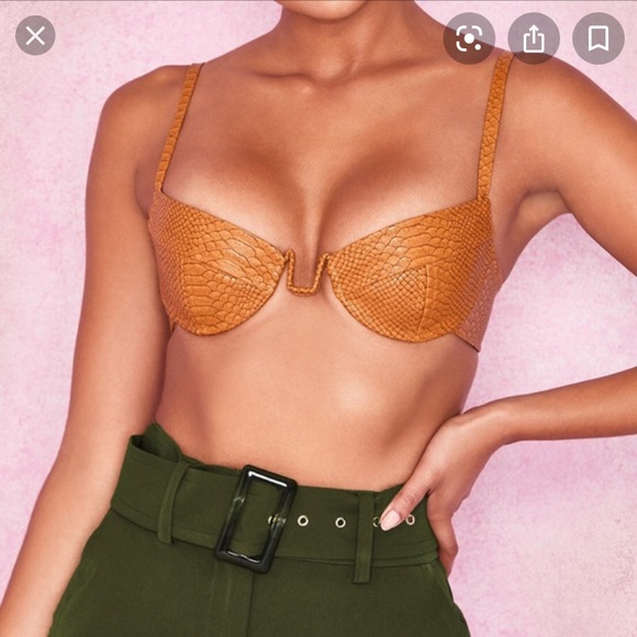 House of CB Ruby Faux Croc Bra for sale! - Picture 2 of 4